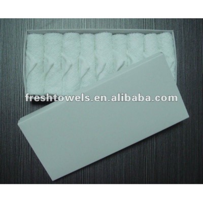 hot towels for airline/cotton terry/disposable airline towels